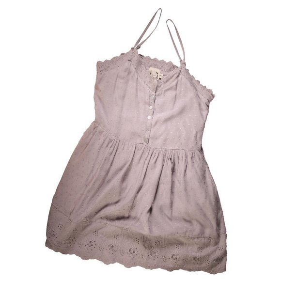 Sea Gypsies Summer Tank Top Spaghetti Strap and Polka-Dot Lace Size Small - Picture 1 of 6